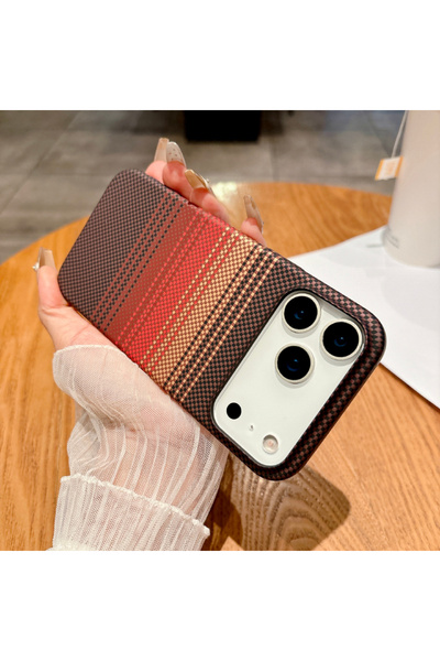 Choice18 هاتف آيفون 17 برو بلون أرجواني غروب الشمس، يدعم الشحن اللاسلكي المغن...