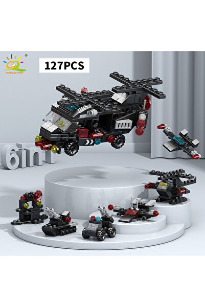 Choice10 NO.0-4 HUIQIBAO 6IN1 City Engineering Car Police Truck Building Blks...