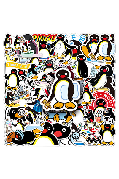 Choice 50 قطعة من زينة عائلة البطريق المتحركة، حيوانات كرتونية لطيفة مقاومة ل...