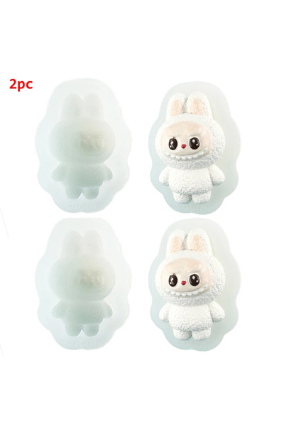 choice2 قالبان سيليكون ثلاثي الأبعاد لطيفان لتزيين الكيك والموس والكب كيك وال...