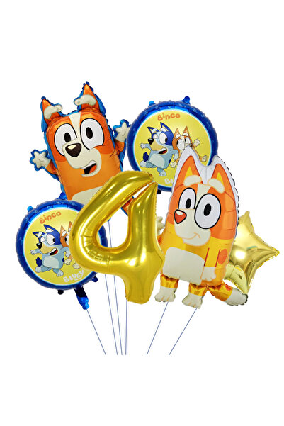 Choice8 مجموعة بالونات بلووي بينغو (6 قطع) - عبوة واحدة B4 - بالونات زينة عيد...