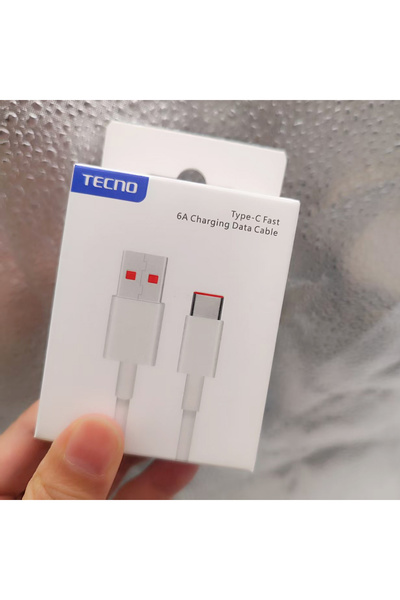 Choice كابل بيانات USB من النوع C بطول 100 سم وقوة 6 أمبير، أبيض اللون، يدعم ...