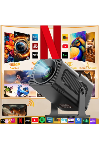 Choice3 جهاز عرض HY320mini pro HY320 Mini Projector بمقبس أوروبي | جهاز عرض ب...
