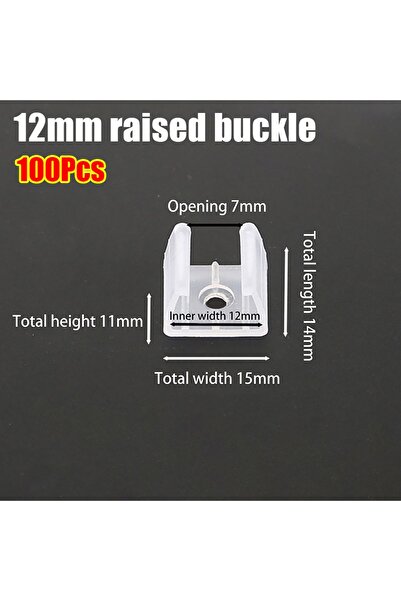 Choice7 100Pcs Style 3 100Pcs 220V Flexible COB LED Strip Fixed Clips Plastic...