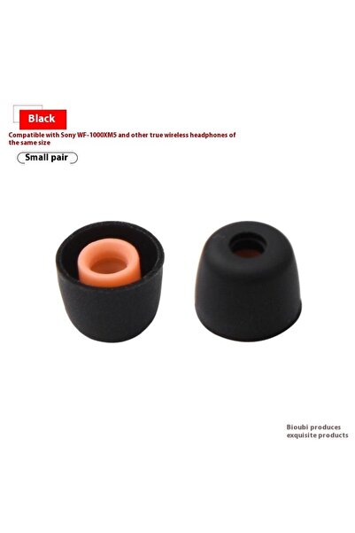 Choice4 KOQZM أسود صغير، 3 أزواج (6 قطع)، سدادات أذن سيليكونية لسماعات WF-100...