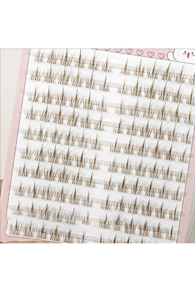 Choice6 MIX brwon-SF02 MJ Brown Sunflower False Eyelashes Black Natural Manga...