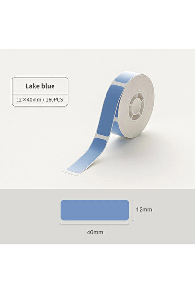 Choice24 ورق لاصق ذاتي من Niimbot D11 D101 D110 H1S أزرق، مقاس 12×40، لون أبي...