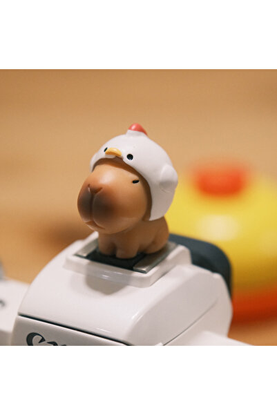 choice2 غطاء قاعدة الكاميرا على شكل دجاجة الكابيبارا اللطيفة وسمكة البخاخ، مص...