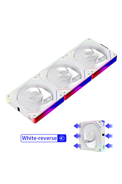 Choice مروحة تبريد كمبيوتر Teucer JM-5 بتصميم مرآة، بإضاءة ARGB ونمط قرص مضغو...
