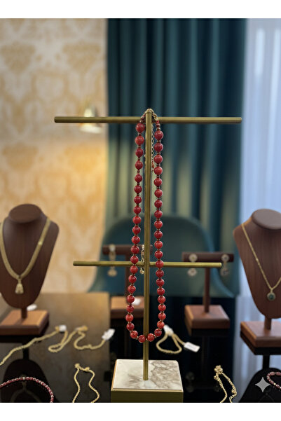 Zihintaşı Atölyesi Original Coral Natural Stone Handmade Necklace