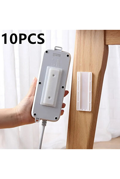 Choice1 10PCS 1/2/5/10PCS Self-Adhesive Power Strip Holder – Removable Wall-M...