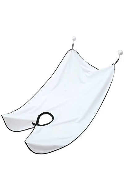 Choice مريلة حلاقة بيضاء للرجال، لحماية اللحية، مريلة للعناية بالوجه، مريلة ح...