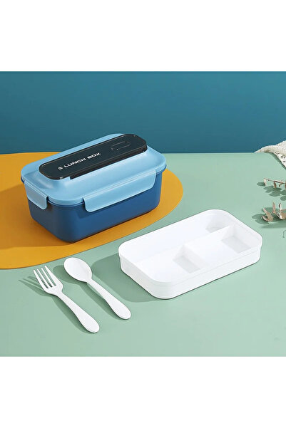 Choice1 2 Layer-Blue 1200/1500ML Lunch Box Portable Double-layer Student Bent...