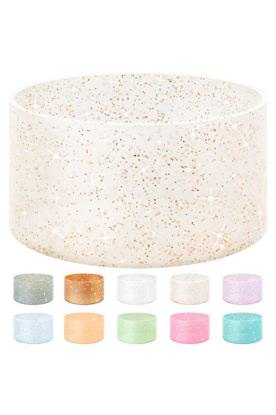 Choice3 1pcs bgold bling 75mm silicone cup protection case storage vacuum bot...