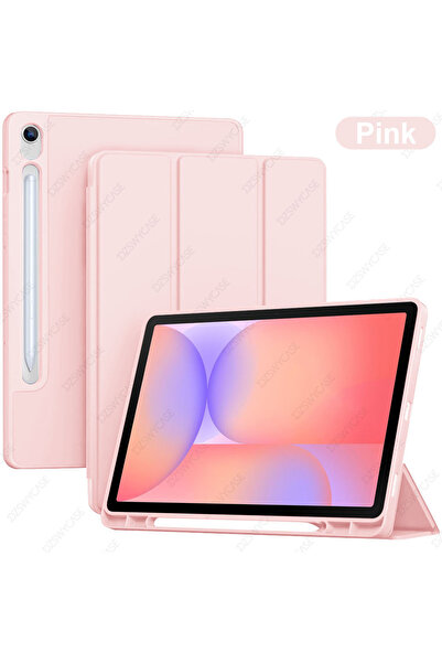 Choice جراب وردي اللون لجهاز Tab S10/S9 FE / S10 Lite مقاس 10.9 بوصة / S9 مقا...