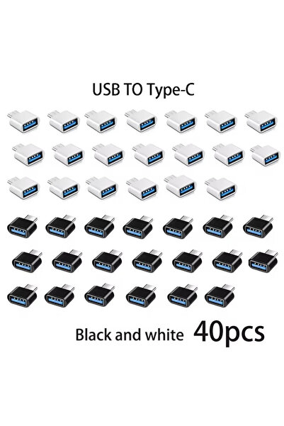 Choice5 Mix 40 pcs Mini Type C to USB Adapter 3.0 USB-C Male OTG A Female Dat...