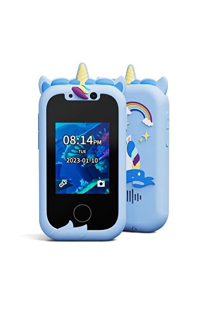 Choice Blue Kids Smart Phone Camera Toys Touchscreen Learning Toy for 3-12 Ye...