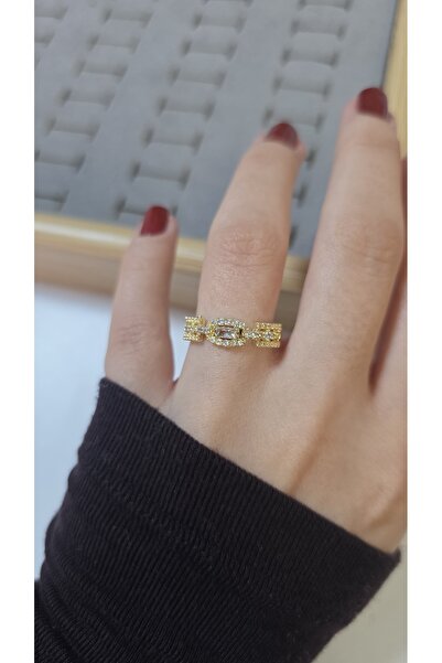 ARTEMİSİA Premium Design Zircon Stone Sparkling Women's Ring Adjustable Witho...