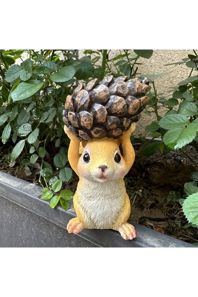 Choice قطعة واحدة من السنجاب الكرتوني، زينة حيوانية خارجية للحديقة والفناء وا...