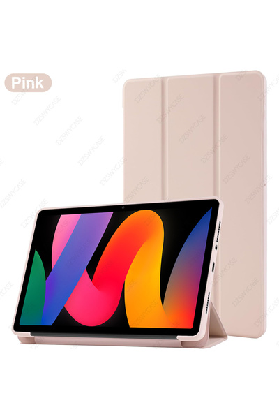 Choice جراب وردي اللون لجهاز Redmi Pad SE 11 بوصة، غطاء نحيف مع حامل، غطاء حم...