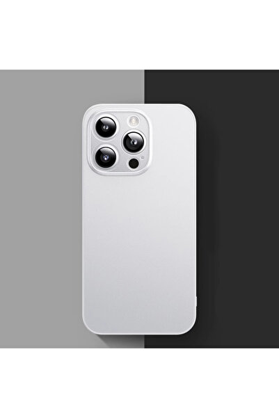 Choice73 جراب أبيض فائق النحافة غير لامع بسمك 0.3 مم لهواتف آيفون 15، متوافق ...