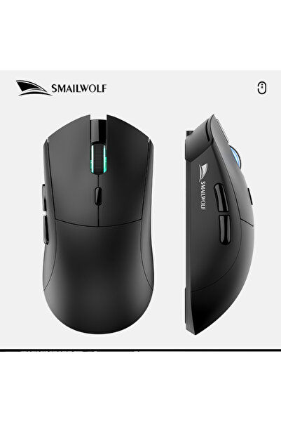 Choice ماوس الألعاب الإلكترونية RS7 الأسود من SMAILWOLF، يعمل بتقنية بلوتوث، ...