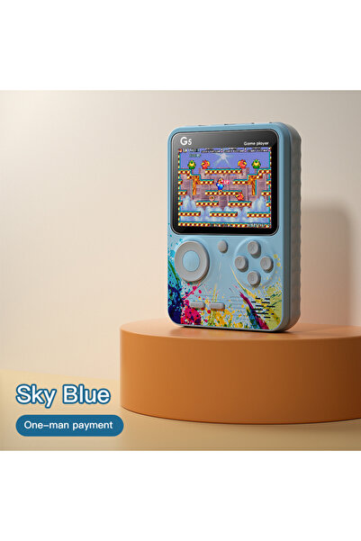Choice جهاز ألعاب محمول صغير Sky Blue G5 500 في 1، ألعاب فيديو كلاسيكية محمول...