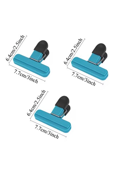 Choice3 3 قطع - أزرق - صغير، 3-12 قطعة مشبك إغلاق متعدد الأغراض، متين، حامل و...