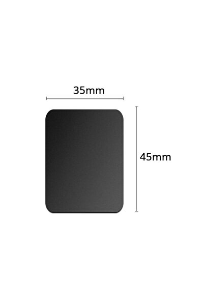 choice2 1PCS Black 35x45 Magnetic Metal Plate For Car Phone Holder Universal ...