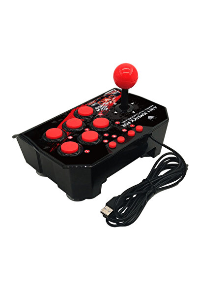 Choice Black GAMINJA Wired Joystick TURBO Rapid-Fire Function Compatible For ...