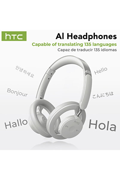 Choice سماعات رأس لاسلكية مفتوحة الأذن HTC HP06 بتقنية الذكاء الاصطناعي، لون ...