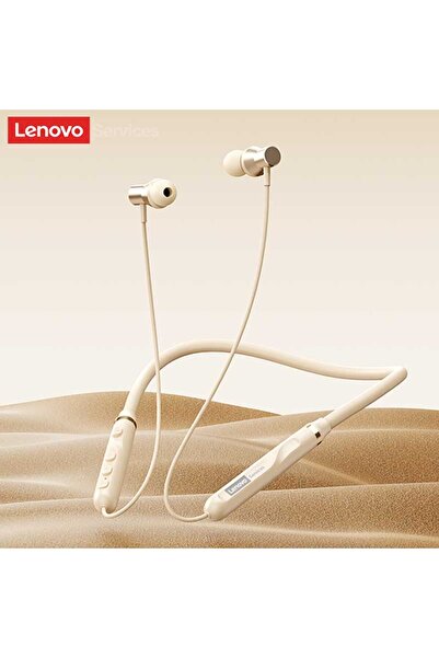 choice2 سماعات رأس لينوفو الأصلية Y111 بلون بيج، بلوتوث 6.0، مقاومة للماء، مغ...