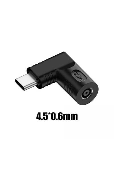 Choice3 1 Piece 4.5x0.6mm 65W DC Power Female To USB Type-C Male PD Plug Adap...