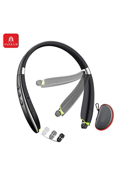 Choice1 سماعات أذن لاسلكية قابلة للطي من INMAS SX-991، لون أخضر، مزودة بتقنية...