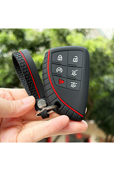 Choice3 6BT redline set Key Fob Cover For Chevy Silverado 1500 Suburban Tahoe...