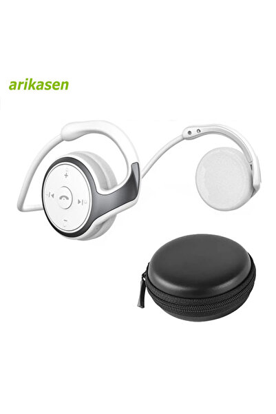 Choice1 سماعات رأس لاسلكية رياضية بيضاء مع حقيبة ، سماعات بلوتوث رياضية بدون ...