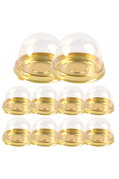 Choice1 علبة تغليف صغيرة للكيك والمافن بغطاء شفاف، 10 قطع من النوع G أو 25 قط...