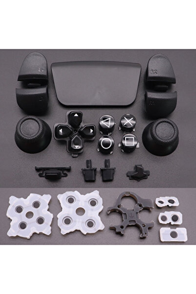 Choice black Silicone Conductive Button & Full Set Joysticks Dpad R1 L1 R2 L2...