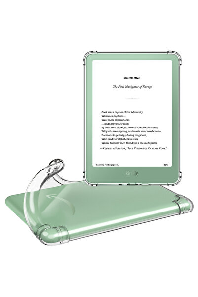 Choice جراب شفاف لجهاز كيندل الجديد كليًا مقاس 6 بوصات (الجيل الحادي عشر - إص...