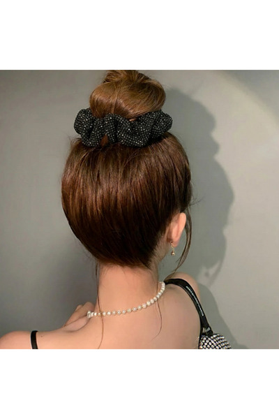 GÜLPEŞE Crystal Stone Bun Hairpin, Bagel Hair Tie Hairpin