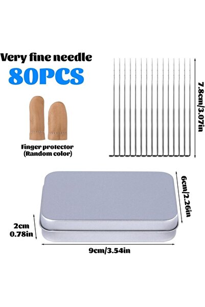 Choice 80PCS XS IMAZY 80/130pcs Wool Felting Needles 36/38/40/42 Gauge Needle...