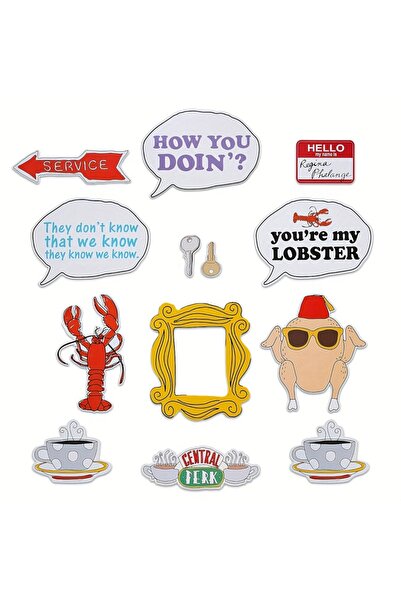 Choice مجموعة أدوات حفلات عيد الميلاد من 14 قطعة من "تحيات الأصدقاء" - دعائم ...