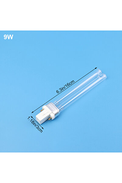 choice2 مصباح تعقيم بالأشعة فوق البنفسجية 9 واط، قطعة واحدة، لأحواض السمك وال...