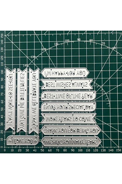 Choice WL2594 صندوق نص معدني جديد تمامًا، مقطوع بقالب، عبارات تهنئة ملهمة، نق...