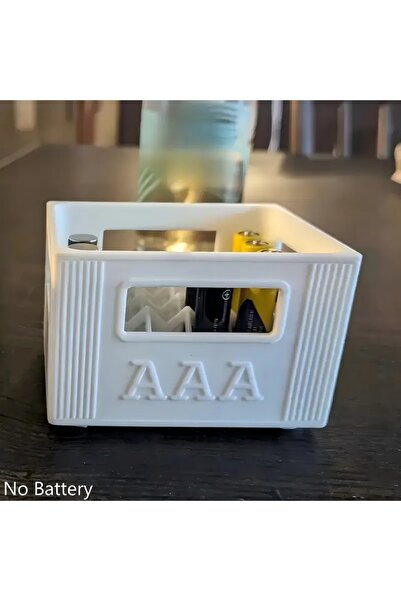 Choice5 صندوق تخزين بطاريات AAA قابل للتكديس مطبوع بتقنية الطباعة ثلاثية الأب...