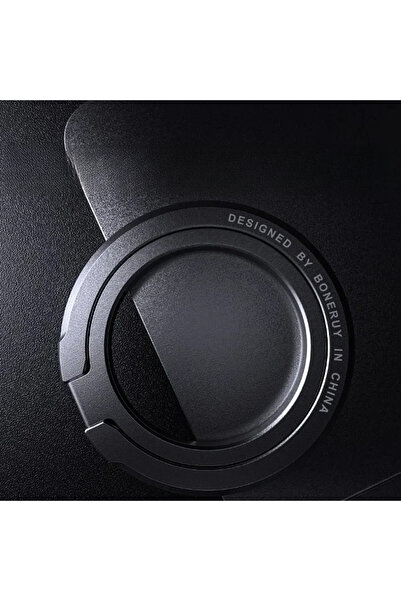 Choice1 حامل حلقي مغناطيسي أسود، مسند قابل للتعديل، ومقبض مانع للانزلاق لهوات...