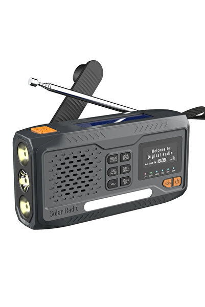 Choice راديو محمول أسود رمادي بسعة 2000 مللي أمبير، يدعم تقنية DAB+ الرقمية، ...