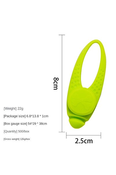 Choice3 قلادة طوق للحيوانات الأليفة مزودة بضوء LED أخضر مقاس 3 بوصات، مصنوعة ...