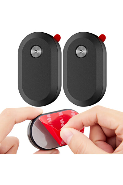 Choice قطعتان باللون الأسود لحافظة SmartTag2 مع لاصق مقاوم للماء، حامل جهاز ت...