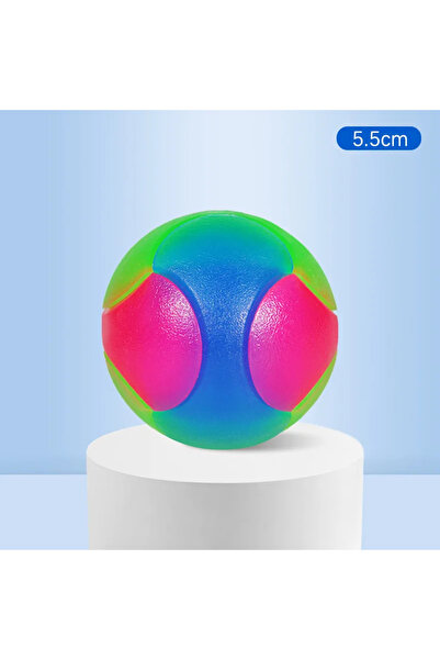 Choice5 كرة مضيئة للكلاب من مادة TPR، قطرها 5.5 سم، بثلاثة ألوان وامضة، مرنة،...